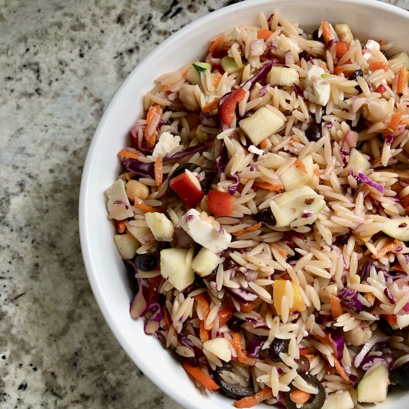 healthy orzo salad recipe