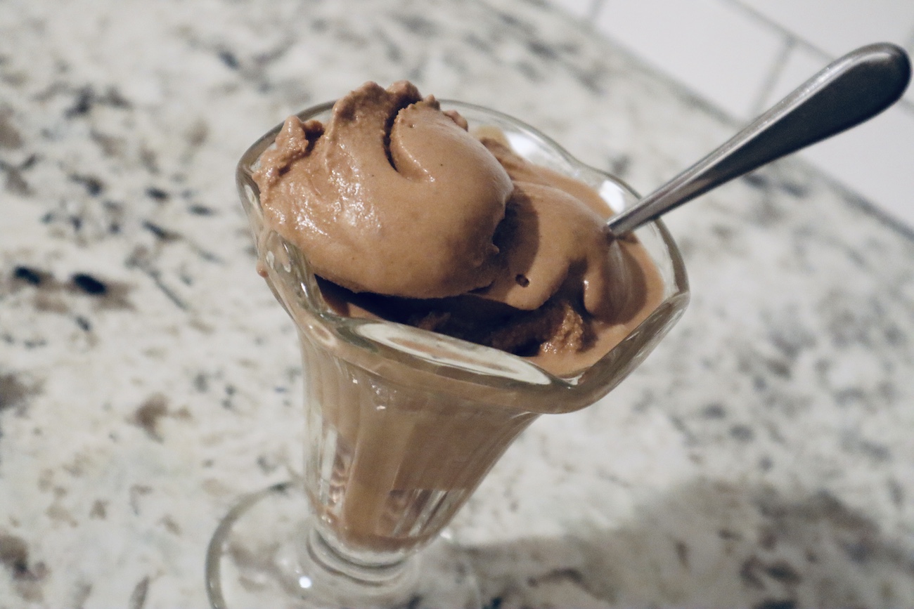 healthy homemade ice cream chocolate peanut butter cup