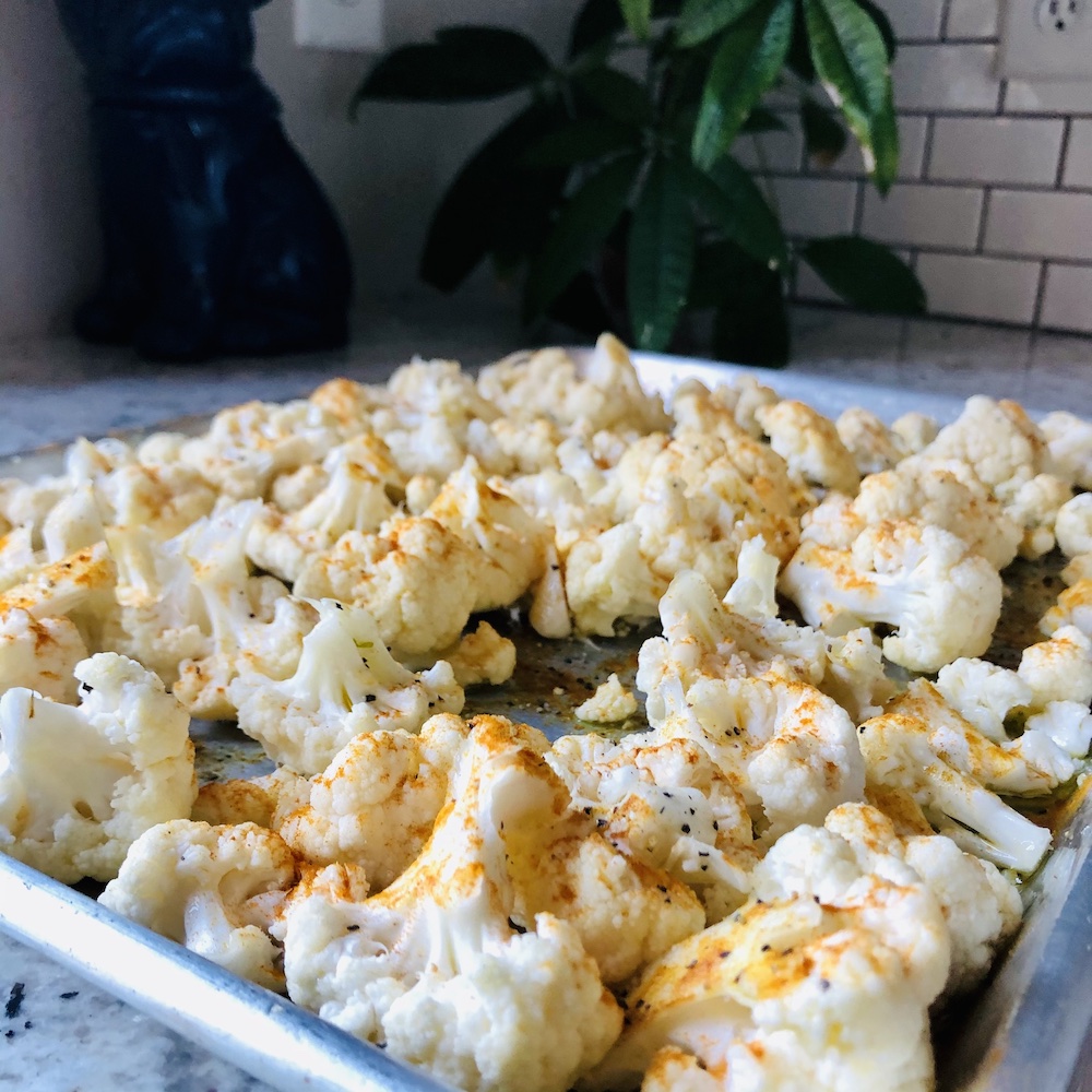 oven roasted cauliflower